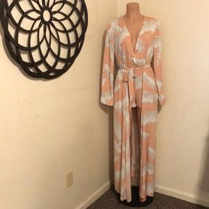 Sexy Fashion Nova Shorty V Neck Draped Maxi Romper